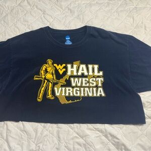 WVU short sleeve crop top